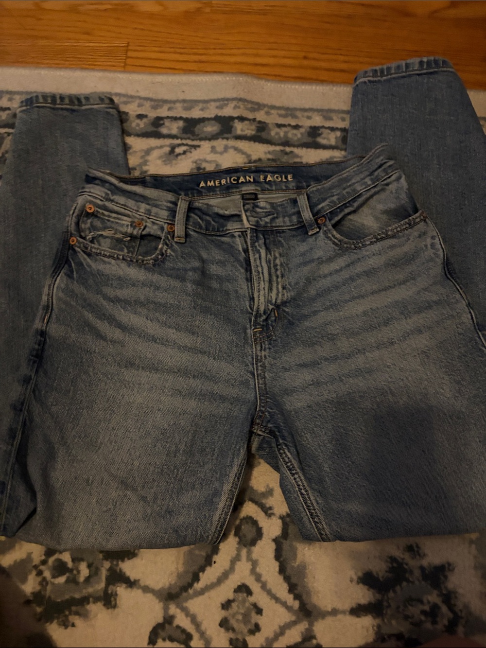 American Eagle Outfitters Straight Leg Light Blue Jeans